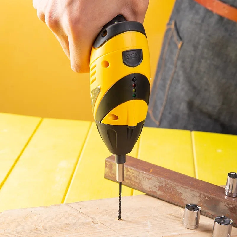 Cordless Electric Screwdrivers with 45pcs Drill Bit Set Rechargeable Electric Drill Bit Kit USB Powerful 18650 Battery
