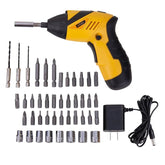 Cordless Electric Screwdrivers with 45pcs Drill Bit Set Rechargeable Electric Drill Bit Kit USB Powerful 18650 Battery