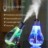 Bulb Humidifier Mini Night Light Cool Mist Light With Humidifier (Multicolor)