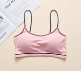 Elastic Push Up Bra for Teenage Girls Bralette Wire Free Spaghetti Strap BH Lingerie Seamless Small Bras for Women