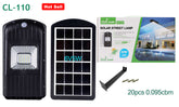 CL-110 30W Solar Street Lamp - Street Light Dual Function (Auto On in Darkness +Motion Sensor) with Lithium Battery