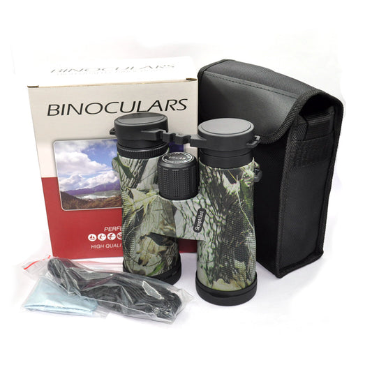 Camouflage telescope 10x42 Binoculars Camo Color Waterproof Fog proof Nitrogen filled Roof 10X for Hunting Bird Watching Travel