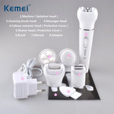 Kemei 5 in 1 Electric Plucking Facial Cleanser KM-2199