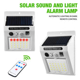 Security Alarm Solar Light with remote control