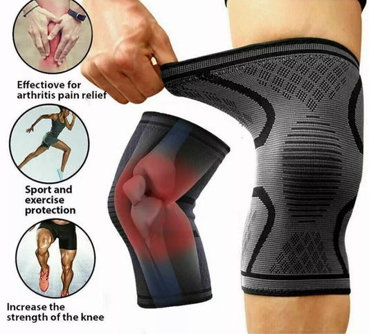 Elastic Knee Pads Sports Fitness Kneepad Gym Gear Patella Running Basketball Volleyball Tennis Knee Brace Support 1 Pair
