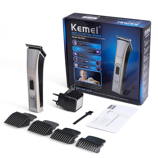 Kemei Professional Hair Clipper Rechargeable Hair Cutting Machine Electric Trimmer for Men Powerful Haircut Machine KM-5017