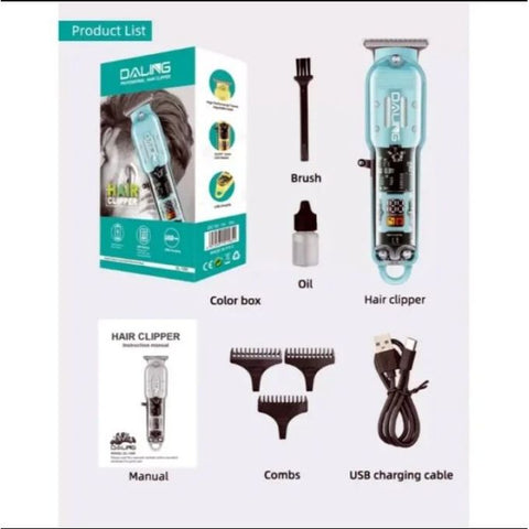 Daling Trimmer DL-1539 - Daling Stainless Steel Beard Trimmer & Hair Cutting Machine