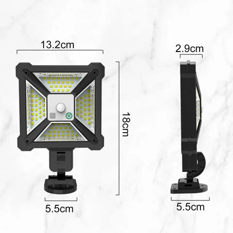 76 LED Solar Motion Sensor Light IP44 Waterproof