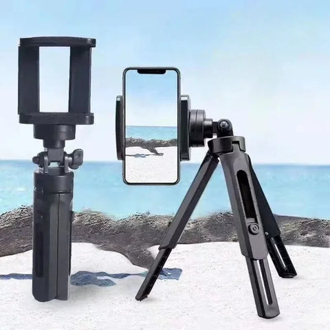 Portable Desktop Tripod for Mobile Phone Holder Live Streaming Outdoor Mini Multi-functional Adjustable Stand Monopod