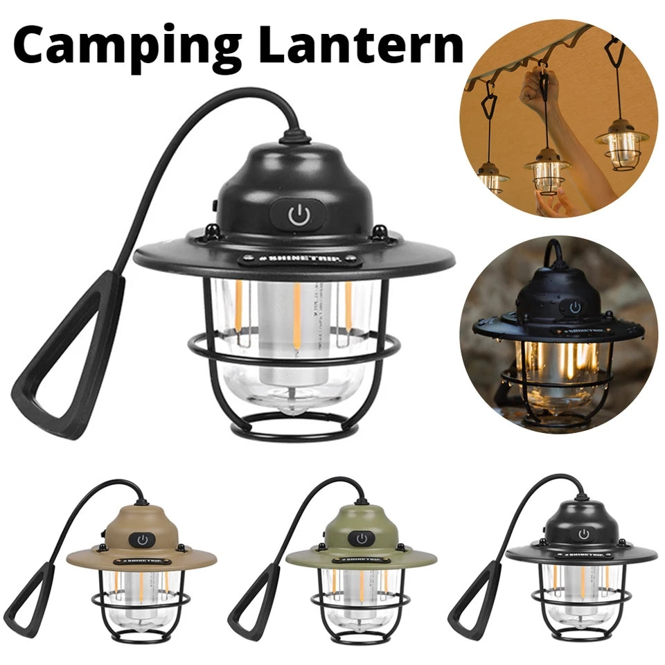 LED HEL-T93 Camping Hanging Lantern Rechargeable