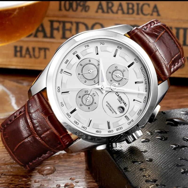 Gear Special Edition Chronograph working Leather Watch