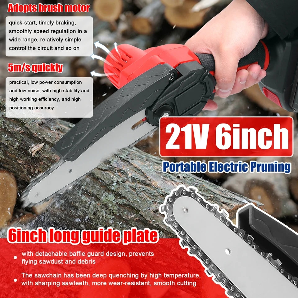 Rechargeable Mini Electric Cordless Chain Saw