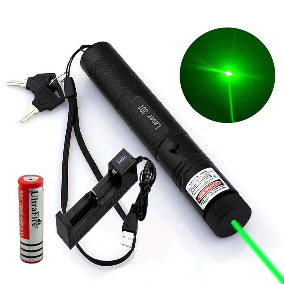 Rechargeable Laser Pointer Zoomable 1km range | model 301 303