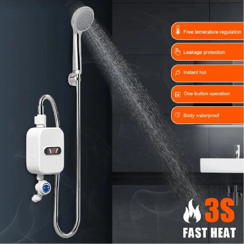 Instant Electric Water Heater Shower Bathroom Faucet EU Plug