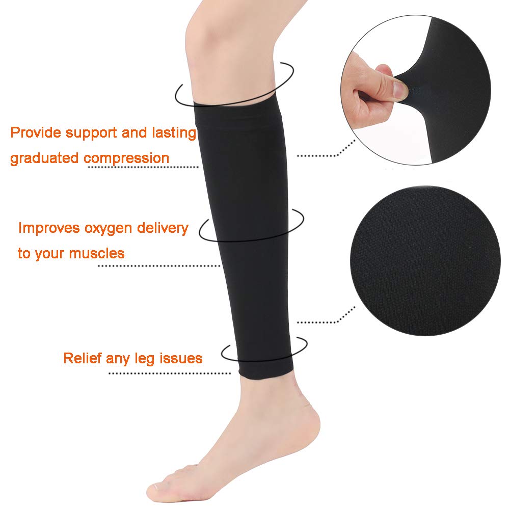 2Pcs Breathable Calf Compression Stockings Varicose Veins Treat