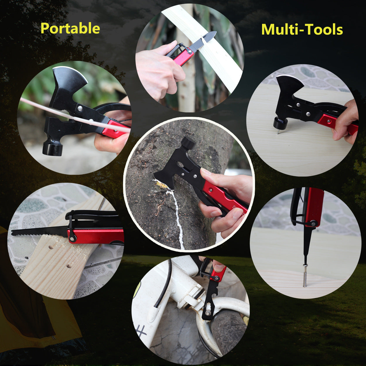 Multifunctional Axe & Hammer Tool kit 18 in 1