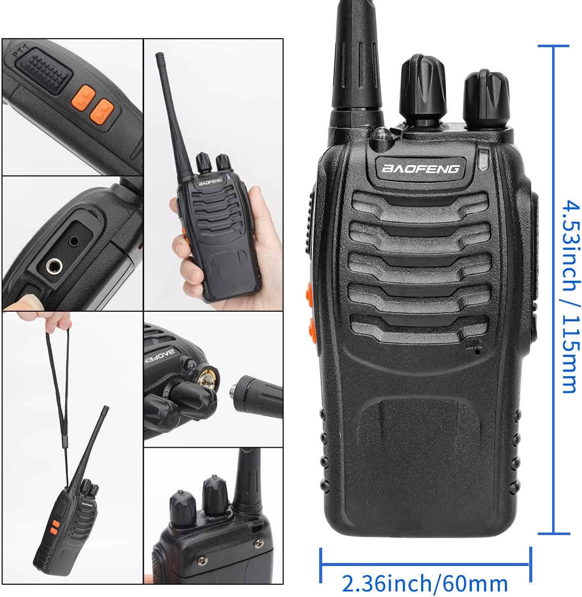 Baofeng BF-888S Walkie Talkie Two-way Radio Set