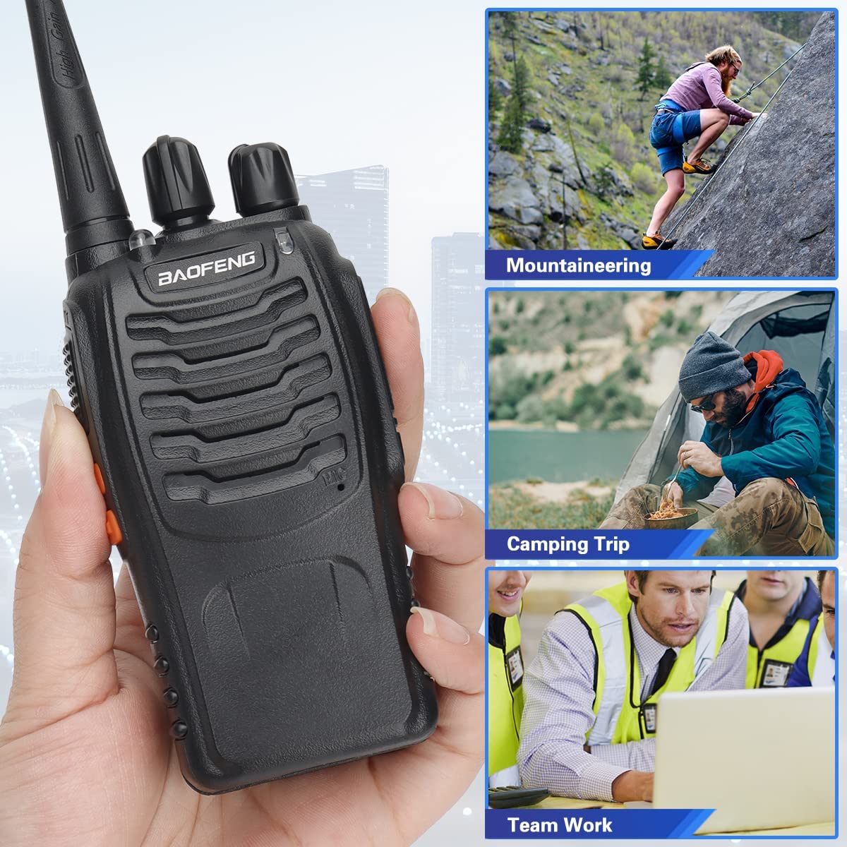 Baofeng BF-888S Walkie Talkie Two-way Radio Set