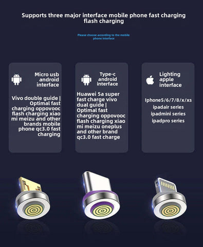 IPhone Super Fast Charge Magnetic Absorption Data Cable