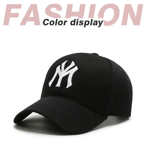 Fashion Letters Embroidery Baseball Sun Hat Unisex Adjustable Cotton