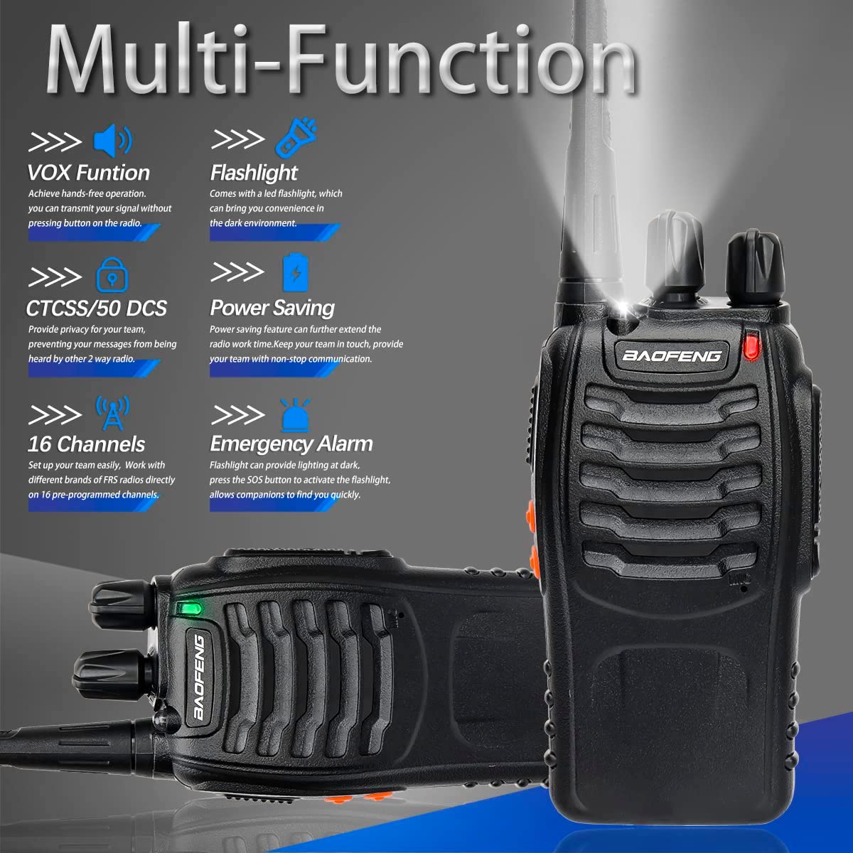 Baofeng BF-888S Walkie Talkie Two-way Radio Set