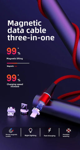 IPhone Super Fast Charge Magnetic Absorption Data Cable