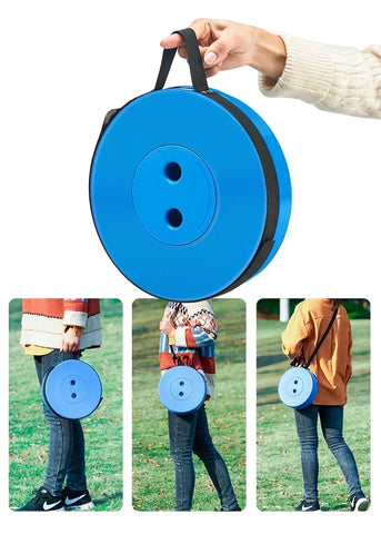 Portable Retractable Foldable Stool with Load Capacity of 400lbs for camping & Umrah hajj