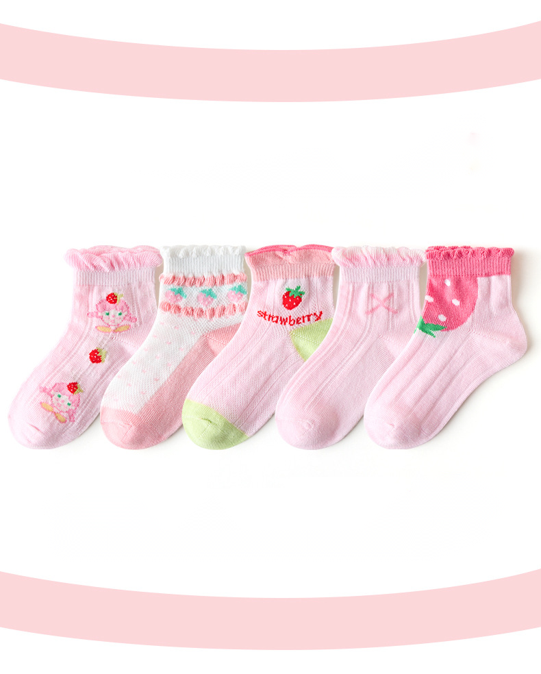 4 Pairs Winter Cartoon Children Warm Towel Socks