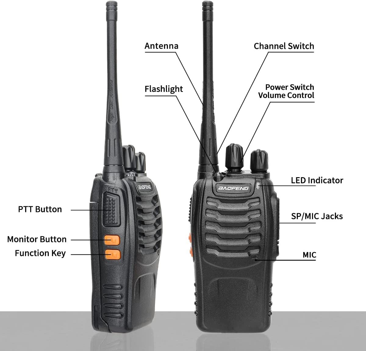 Baofeng BF-888S Walkie Talkie Two-way Radio Set