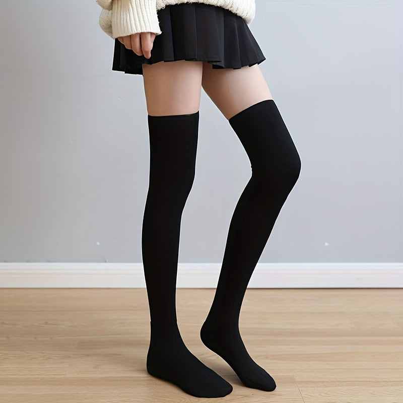 4pcs Cashmere Long Socks VELVET thigh high Socks -5°