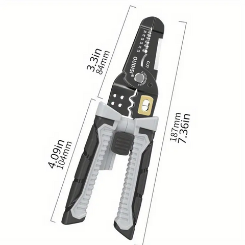 Wire Stripper Press Crimping Pliers Cutting Crimper