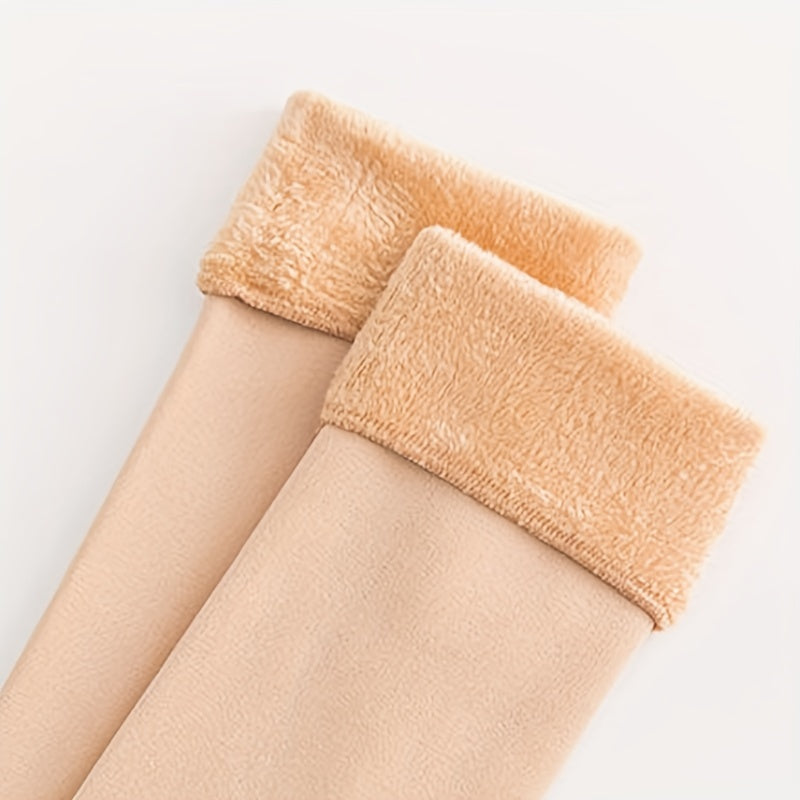 4pcs Cashmere Long Socks VELVET thigh high Socks -5°