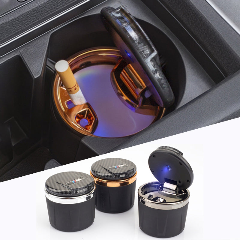 Metal Car Ashtray with LED Light Cig