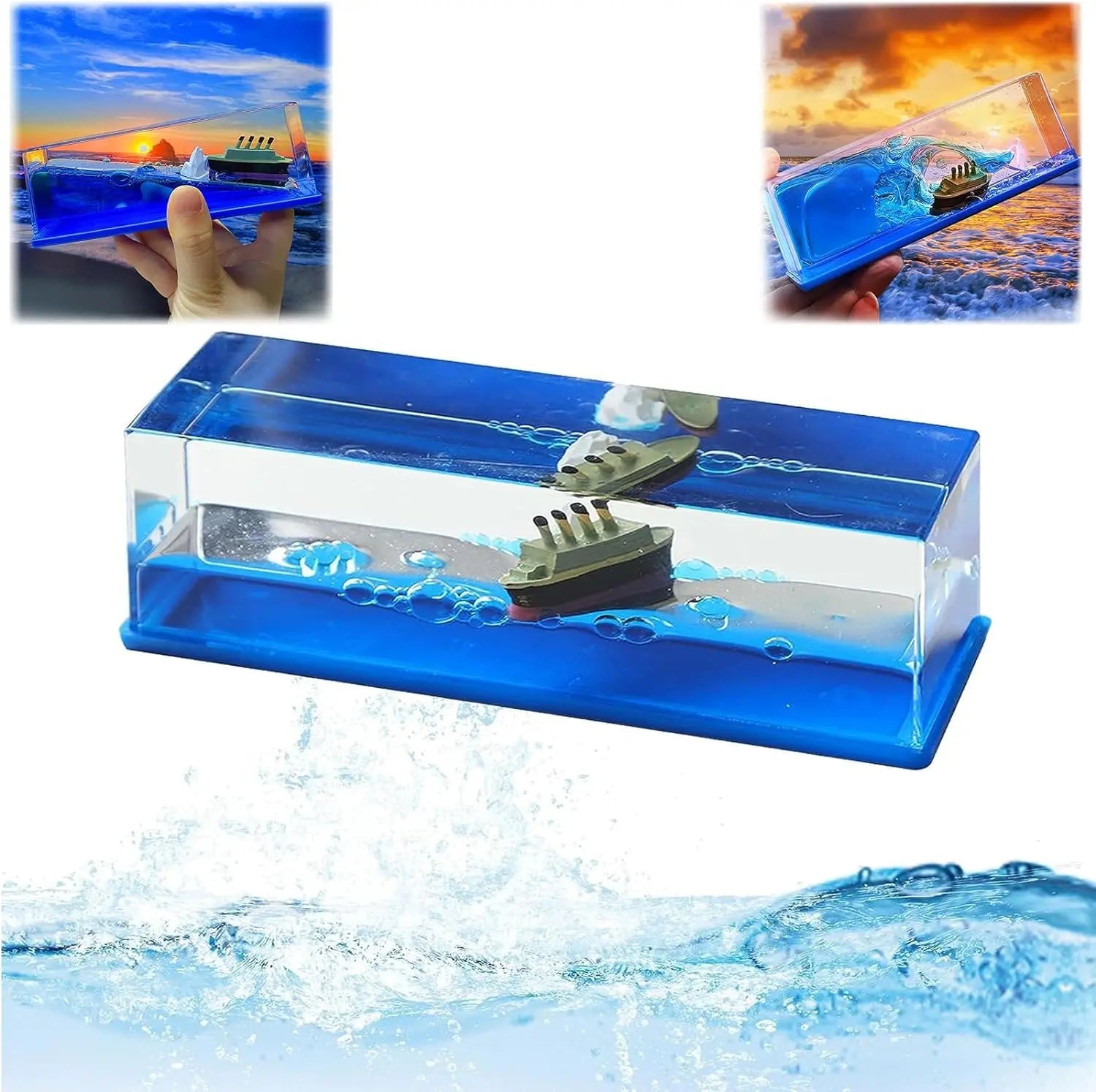 Titanic Cruise Ship Fluid Boat Office Desktop Car Decoration