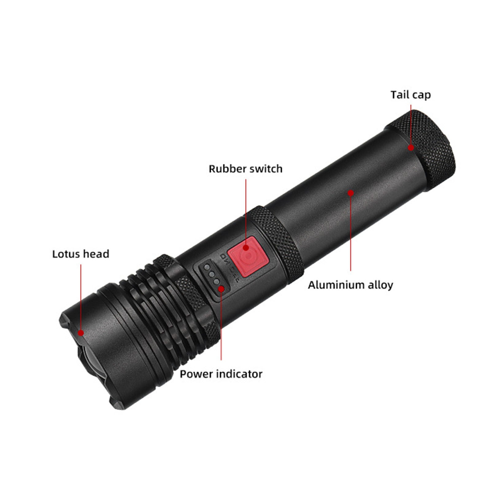 Zk20 Ruilang Aluminum Rechargeable long range Super light Torch