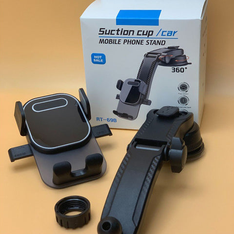 Universal Car Dashboard Smartphone Bracket 360 Degree Rotation Adjustable GPS Phone Car Holder with Suction Cup