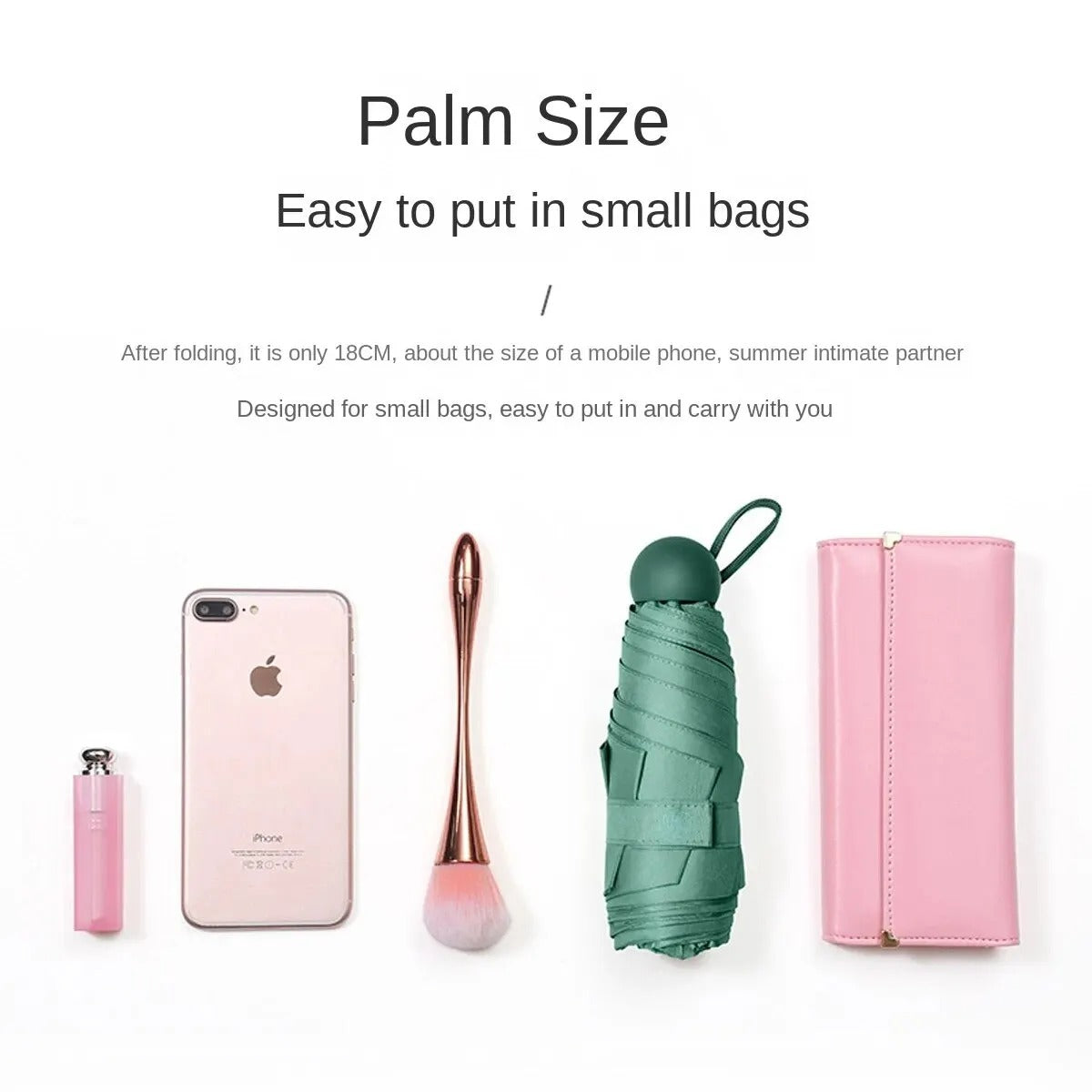 Portable Capsule  Sunscreen Umbrella  Umbrella 6 Ribs Mini Umbrella Pocket size Windproof Rainproof Sun Protection