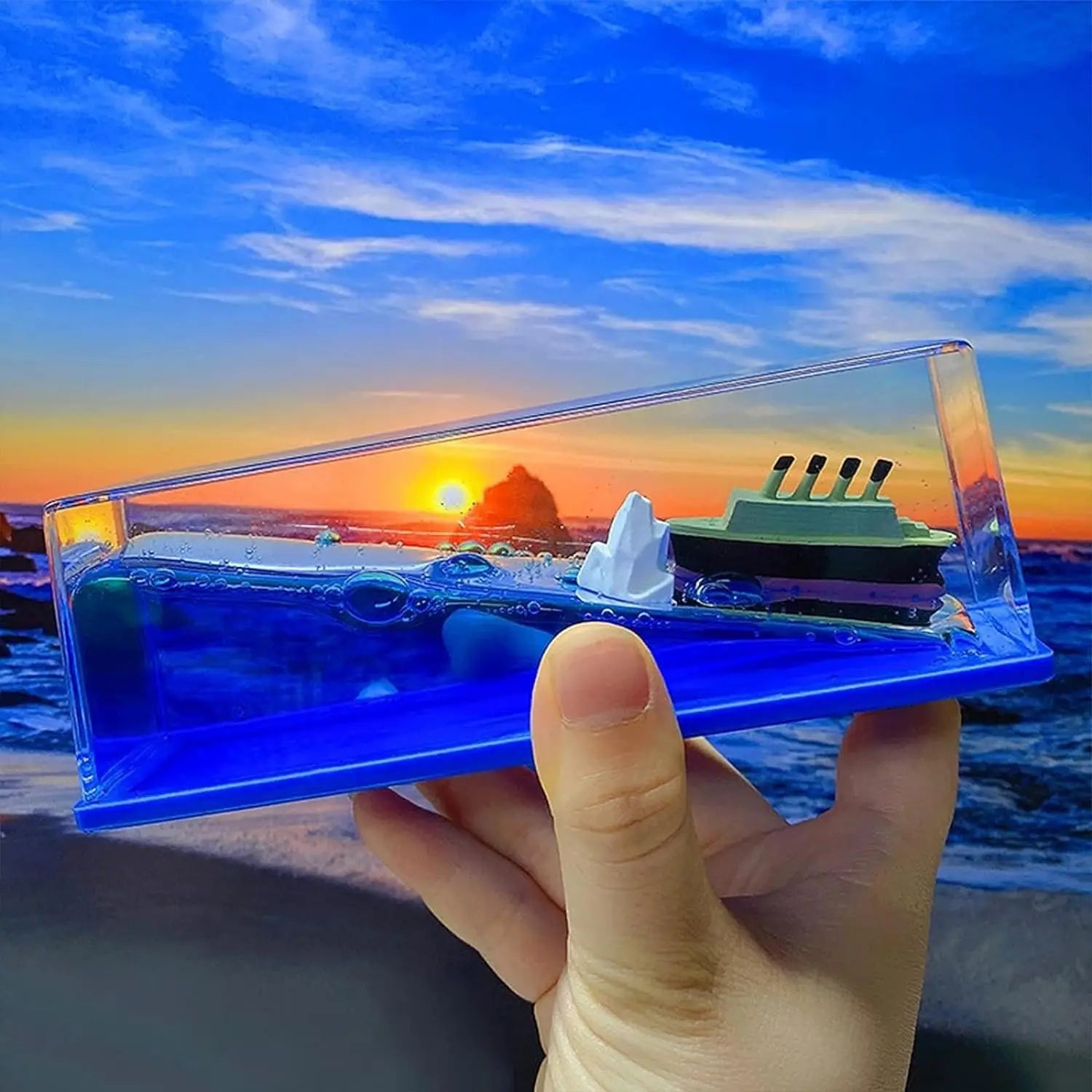 Titanic Cruise Ship Fluid Boat Office Desktop Car Decoration