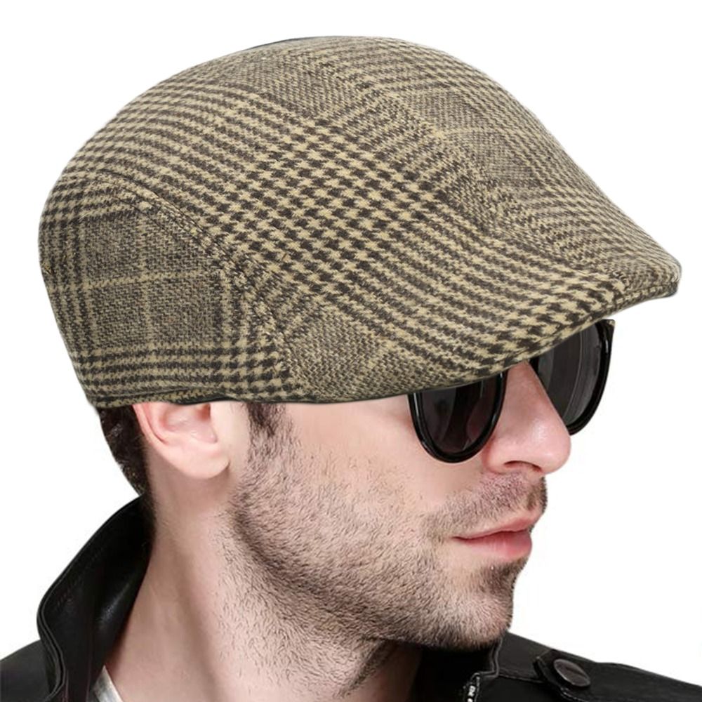 Winter Cap Men Beret Flat Cap - Cap Beret Hat