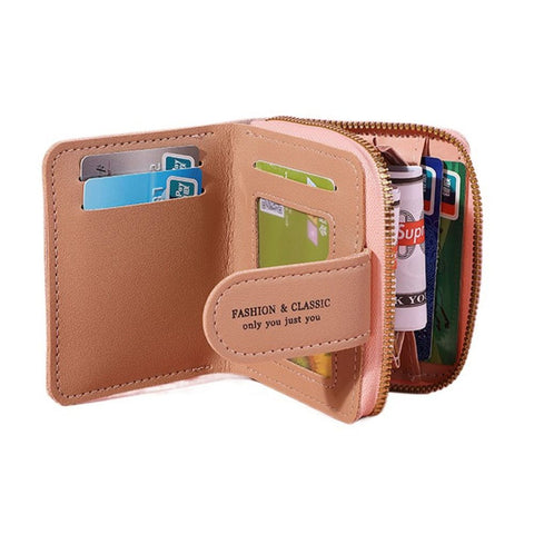 Vintage VIP Leather Short Zipper Wallet Purse