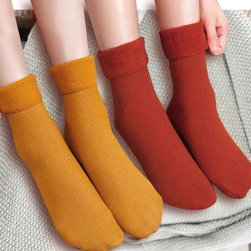 5 Pairs ladies Cashmere Velvet Fleece Socks