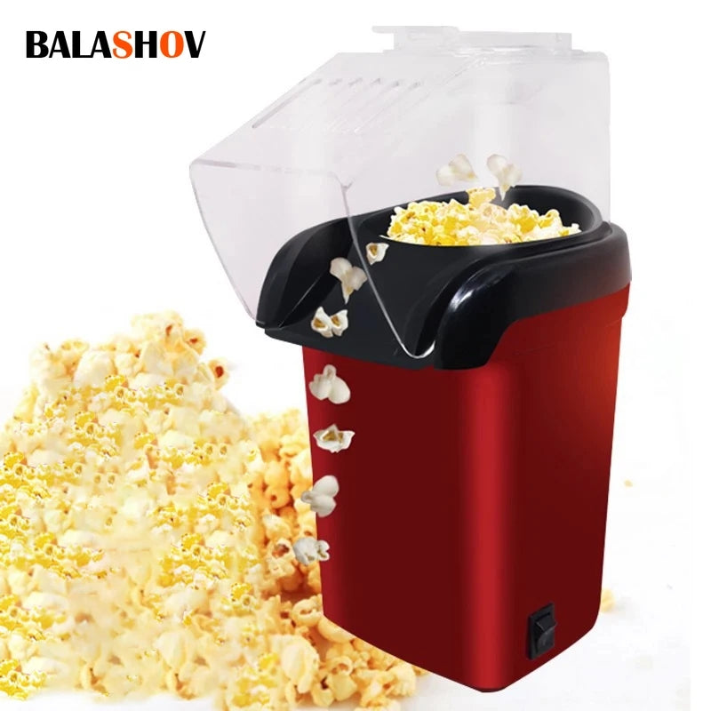 Popcorn Maker 1200W Household Healthy Hot Air Oil-Free Popcorn Maker