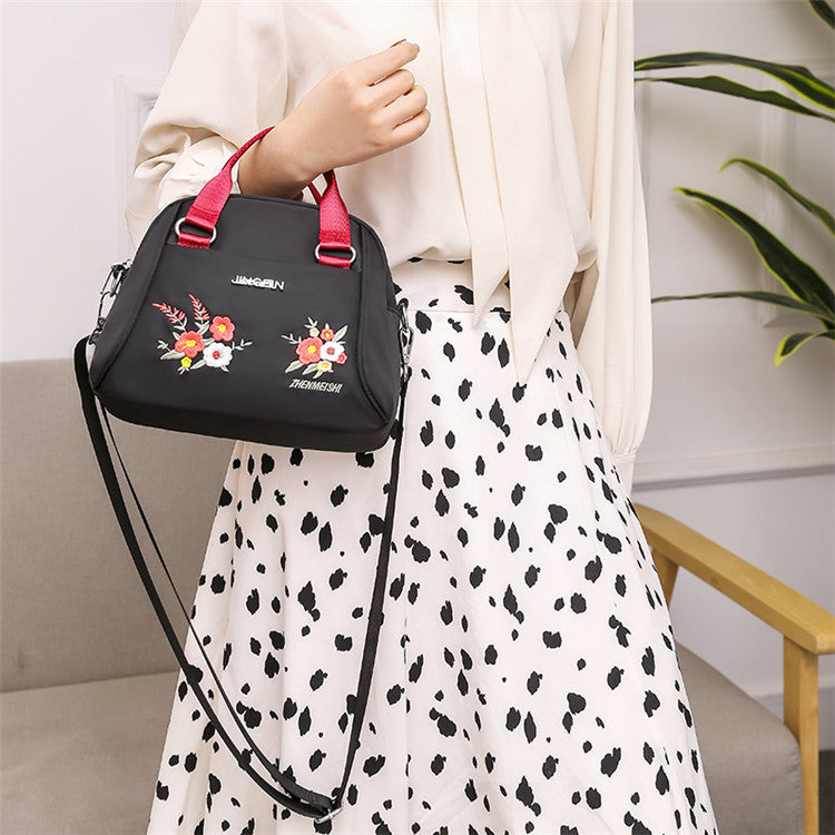 Embroidered Printed Women's Luxury Designer Handbag, Girls Fashion Bag