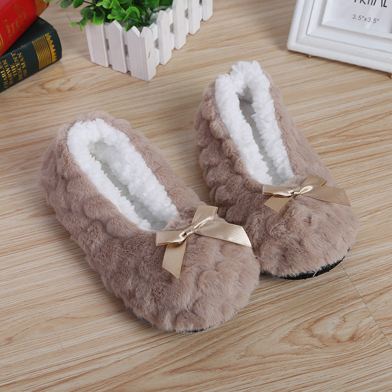 Fluffy Female Indoor Floor Slipper Women's Winter slippers