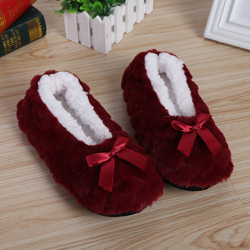 Fluffy Female Indoor Floor Slipper Women's Winter slippers