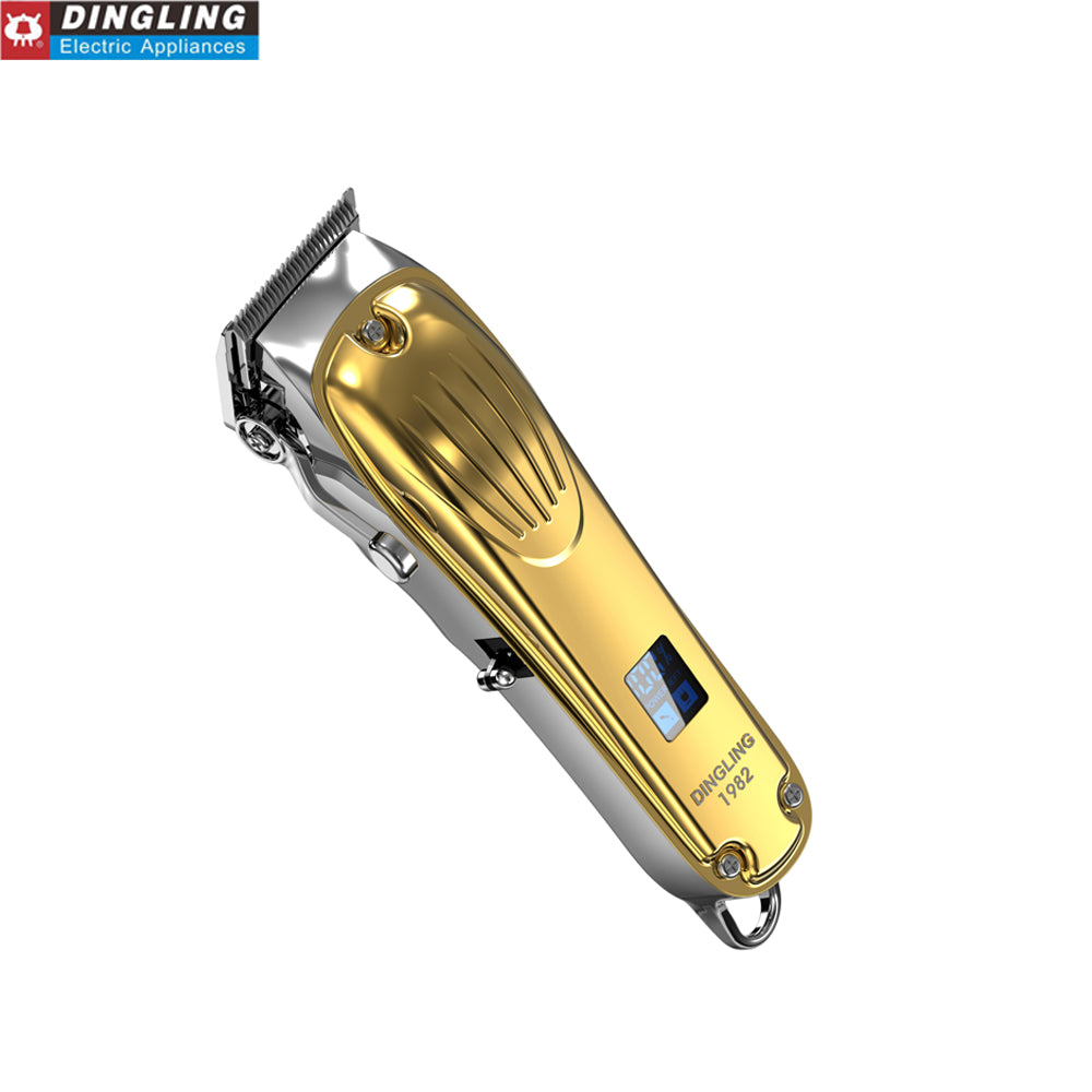 DingLing 1982 Gold Metal Barber Professional Hair Clipper