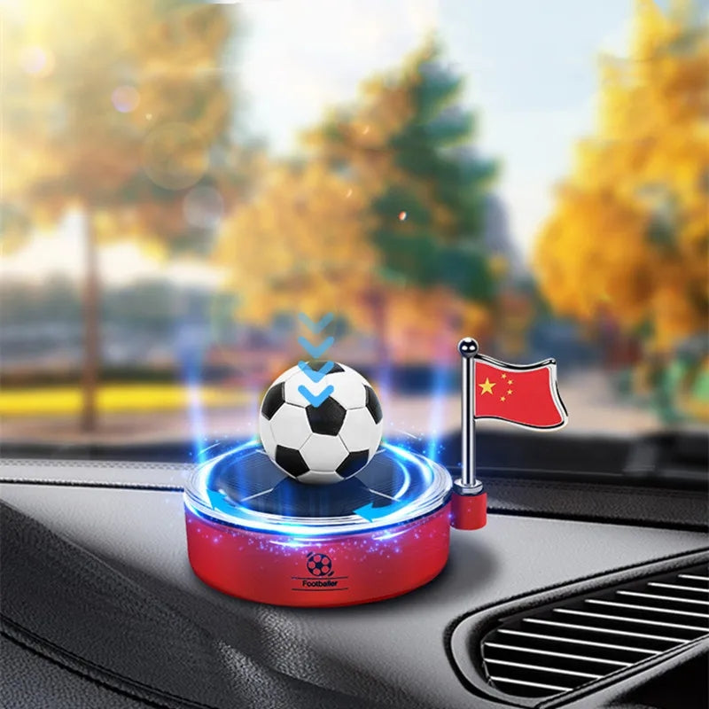 Solar Decoration Rotating Football 
With Fragrance | Car Interior Decoration