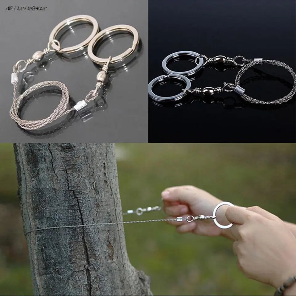 Manual Hand Steel Rope Chain Saw For Hiking Camping