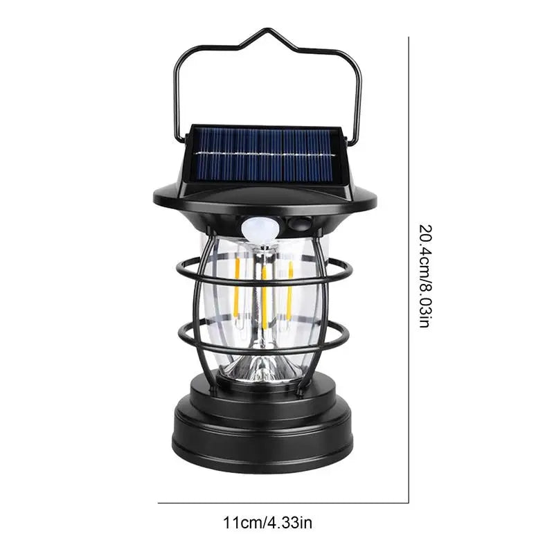 Portable Lantern Solar Light + USB Rechargeable