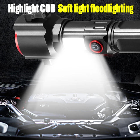 Multifunctional RL 2210 Ruilang Rechargeable Flashlight & Power Bank Glass Breaker option  - 1KM Range